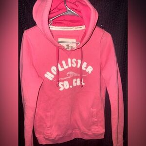 Hollister Pink Sweatshirt with White Logo